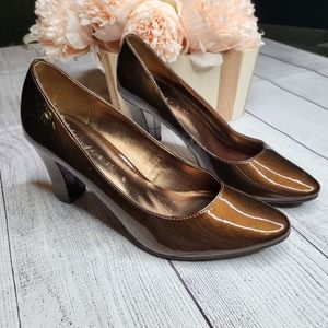Etienne Aigner Haven Copper Brown High Heels Size 7.5